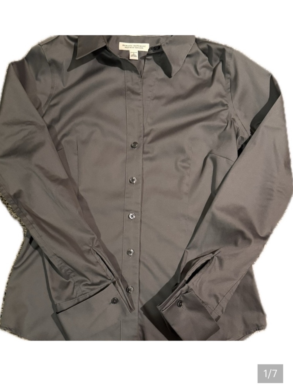 Banana Republic Button Down Sateen Dress Shirt